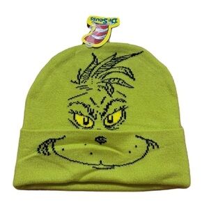 Grinch Green Knit Hat NEW Beanie Christmas Dr. Seuss